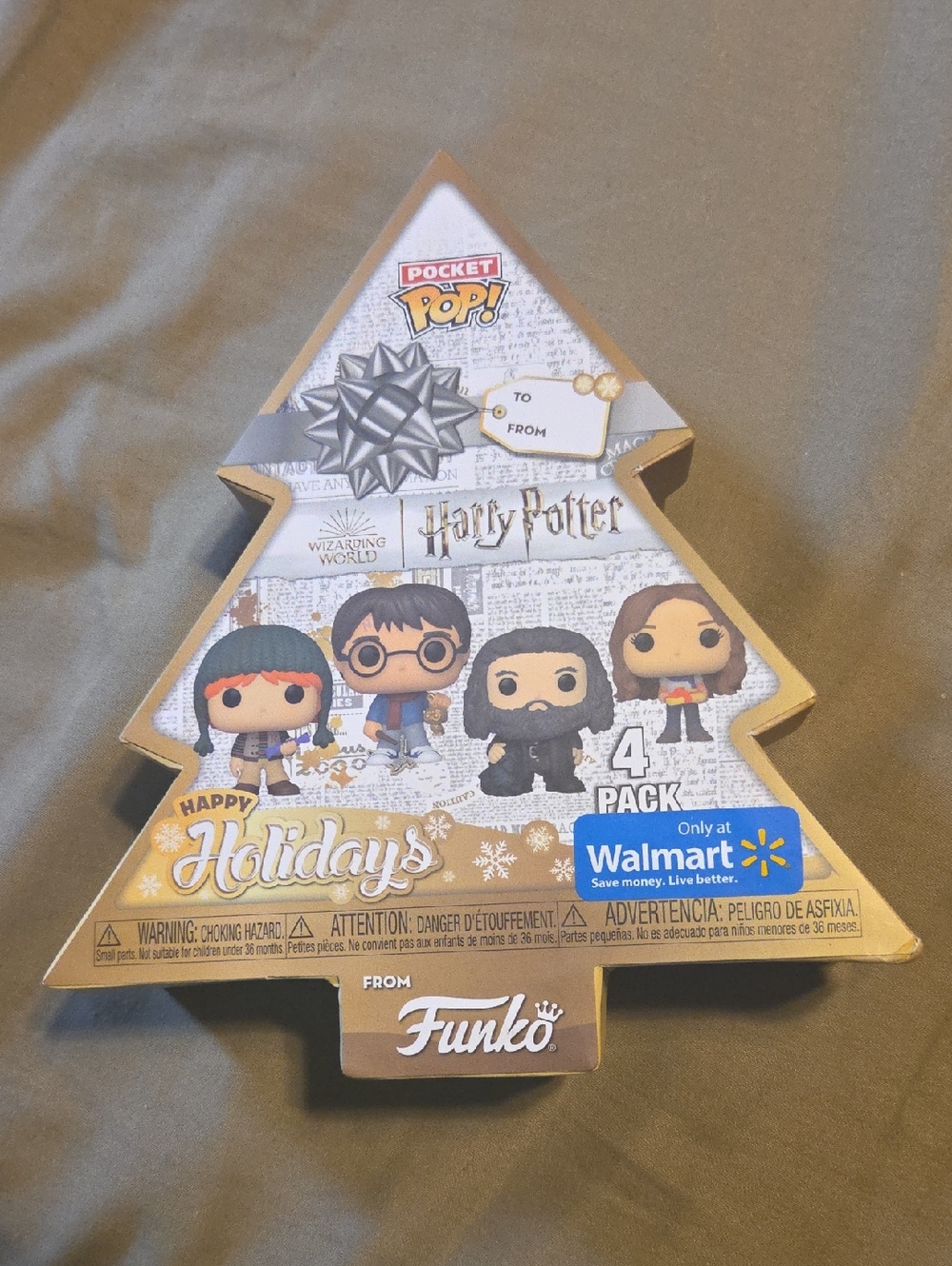 Funko Gold Holiday Tree Pocket‎ Pop! Harry Potter 4-Pack